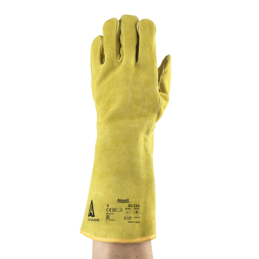 Rękawice-ochronne-całoskórzane-odporne-na wysokie-temperatury-płomienie-iskry-szwy-kevlarowe - ACTIVARMR-43-216-wierzch