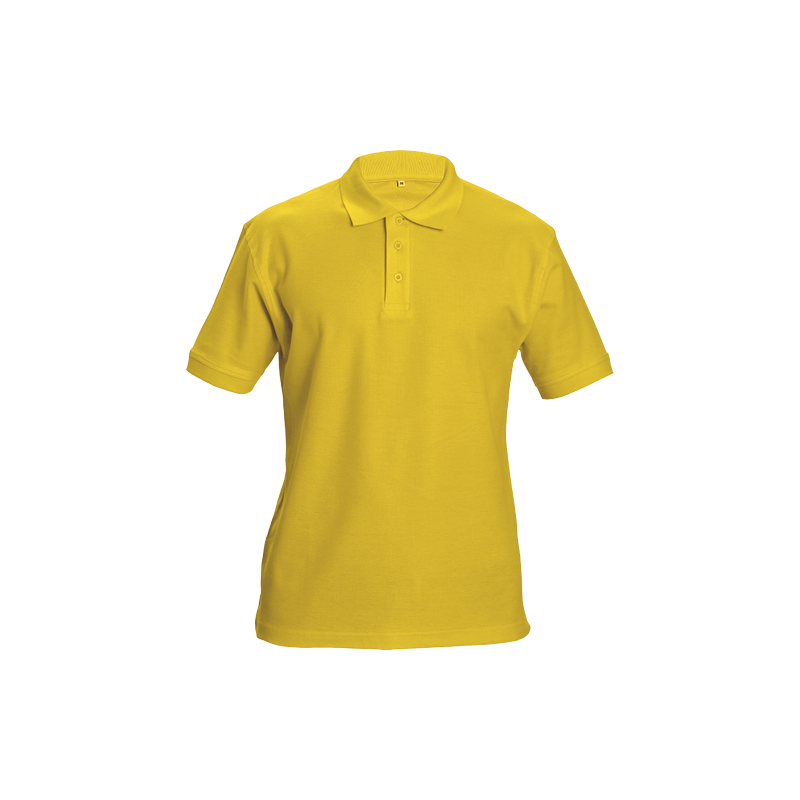Wysokiej-jakości-koszulka-POLO-bawełniana-unisex - DHANU-żółty