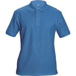 Wysokiej-jakości-koszulka-POLO-bawełniana-unisex - DHANU-modry