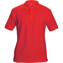 Wysokiej-jakości-koszulka-POLO-bawełniana-unisex - DHANU-czerwony