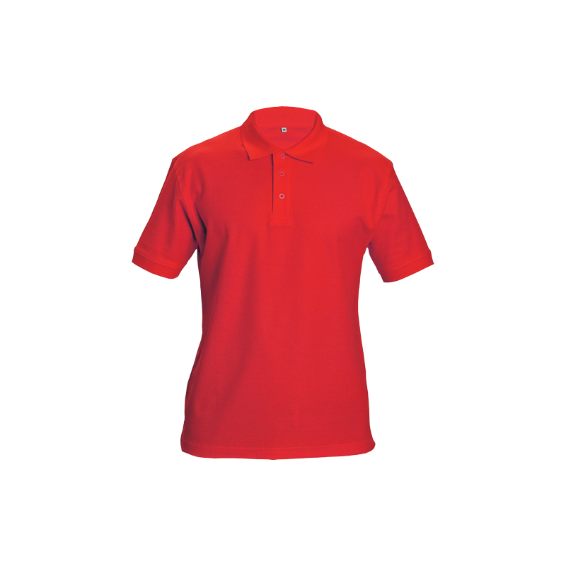 Wysokiej-jakości-koszulka-POLO-bawełniana-unisex - DHANU-czerwony