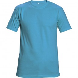 Koszulka-bawełniana-z-krótkim-rękawem - GARAI-błękitny