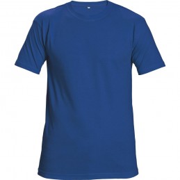 Koszulka-bawełniana-z-krótkim-rękawem - GARAI-royal-niebieski