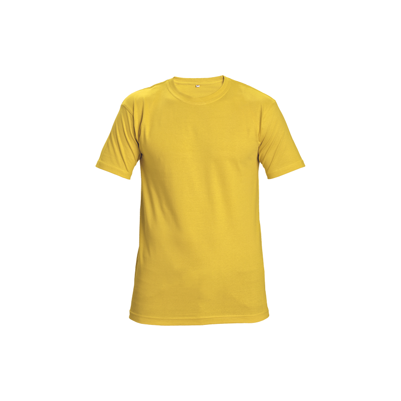 Koszulka-bawełniana-z-krótkim-rękawem - GARAI-żółty