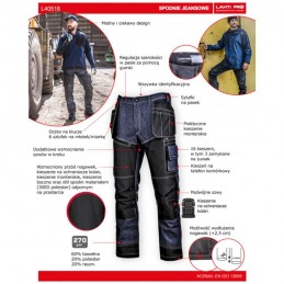 Spodnie-robocze-jeansowe - LAHTI-L40518-specyfikacja