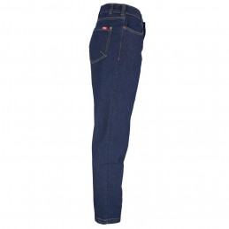 Damskie-spodnie-jeansowe-do-pasa-kieszeń-na-nogawce-kieszenie-nakolannikowe - JEANS-L777-prawy-bok