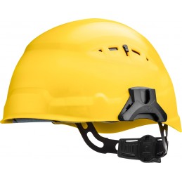Kask-ochronny-wykonany-z-polietylenu-wydłużony-tył-brak-daszka - SCHUBERTH-CROSSUP-żółty