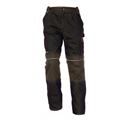 Spodnie-ochronne-do-pasa-wykonane-z-bawełny-wygodne-i-wytrzymałe - STANMORE-ciemnobrązowy-brązowy