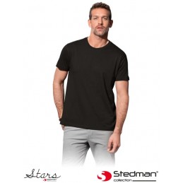Koszula-z-krótkim-rękawem-wykonana-z-bawełny - ST2000-czarny