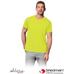 Koszula-z-krótkim-rękawem-wykonana-z-bawełny - ST2000-jasna-limonka