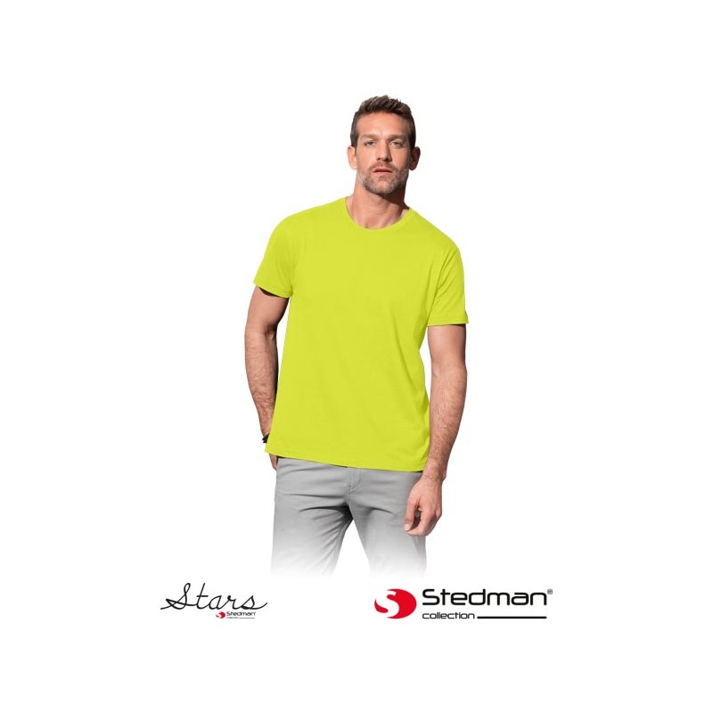 Koszula-z-krótkim-rękawem-wykonana-z-bawełny - ST2000-jasna-limonka
