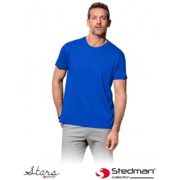 Koszula-z-krótkim-rękawem-wykonana-z-bawełny - ST2000-niebieski