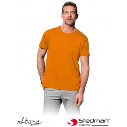 Koszula-z-krótkim-rękawem-wykonana-z-bawełny - ST2000-pomarańczowy