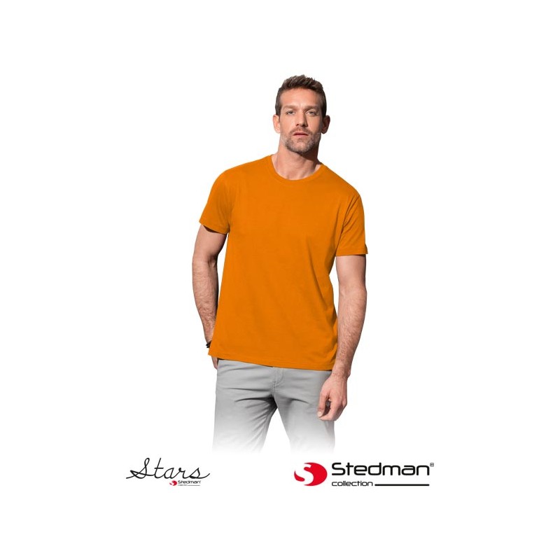 Koszula-z-krótkim-rękawem-wykonana-z-bawełny - ST2000-pomarańczowy