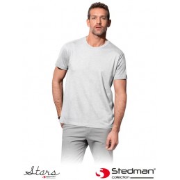 Koszula-z-krótkim-rękawem-wykonana-z-bawełny - ST2000-popielaty
