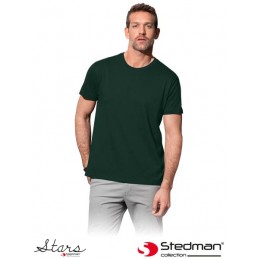 Koszula-z-krótkim-rękawem-wykonana-z-bawełny - ST2000-zielony-butelkowy