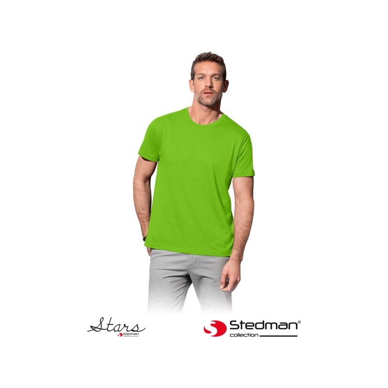 Koszula-z-krótkim-rękawem-wykonana-z-bawełny - ST2000-zielony-kiwi