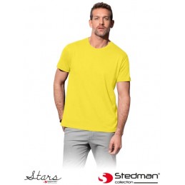 Koszula-z-krótkim-rękawem-wykonana-z-bawełny - ST2000-żółty