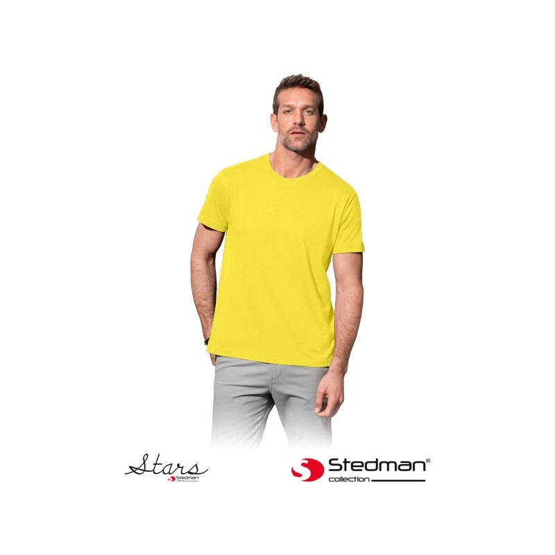 Koszula-z-krótkim-rękawem-wykonana-z-bawełny - ST2000-żółty