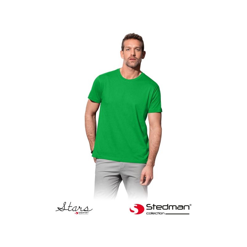 Koszula-z-krótkim-rękawem-wykonana-z-bawełny - ST2000-zielony-kelly
