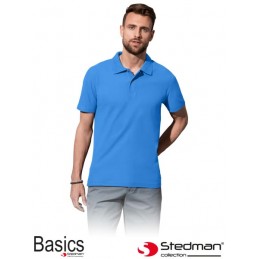 Męska-koszulka-polo-bawełniana - STEDMAN-ST3000-jasnoniebieski