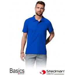 Męska-koszulka-polo-bawełniana - STEDMAN-ST3000-niebieski