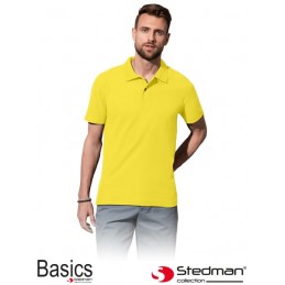 Męska-koszulka-polo-bawełniana - STEDMAN-ST3000-żółty