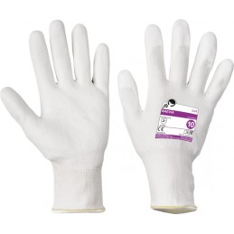 Białe-rękawice-wykonane-z-przędzy-nylonowej-i-włókien-Dyneema-powlekane-białym-poliuretanem - NAEVIA