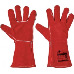 Rękawice-ochronne-skórzane-spawalnicze - PUGNAX-RED