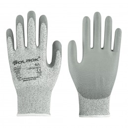 Rękawice-antyprzecięciowe-wykonane-z-przędzy-HPPE-powlekane-poliuretanem - POLROK-PK-500