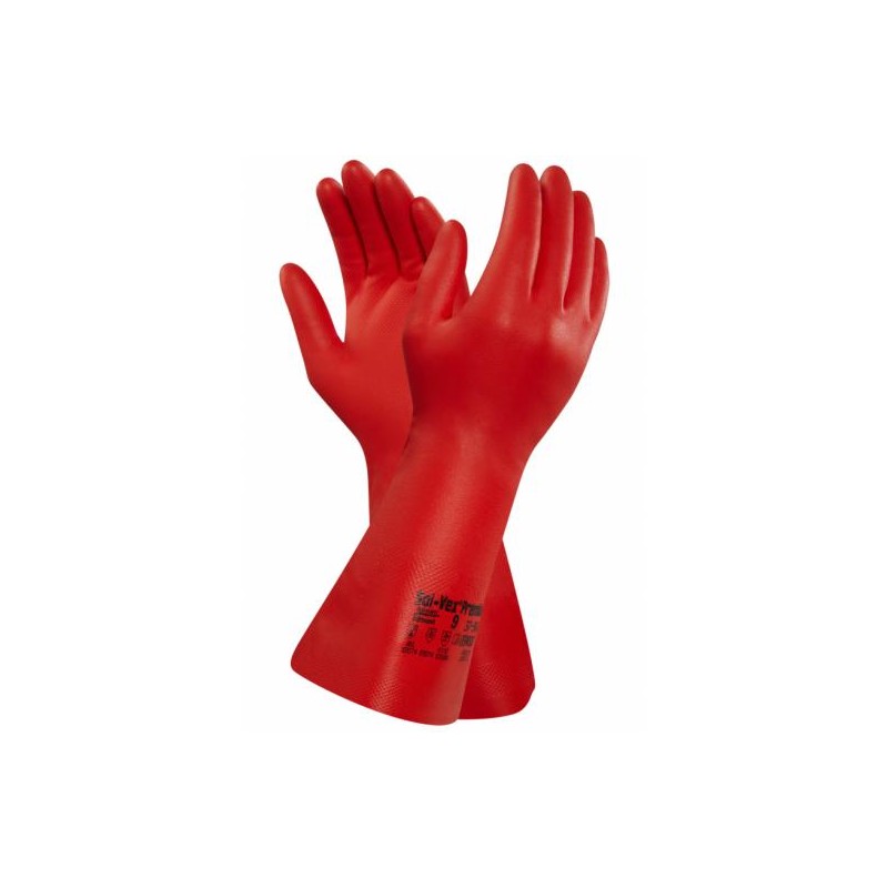 Rękawice-ochronne-nitrylowe-odporne-na-niebezpieczne-chemikalia-szczelne-doskonała-odporność-na-ścieranie -  SOLVEX 37-900