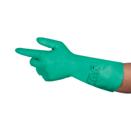 Rękawice-chemoodporne-wykonane-z-syntetycznego-kauczuku-nitrylowego-wewnątrz-wyściółka-bawełniana - AlphaTec®-Solvent®-3