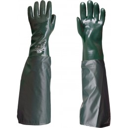 Rękawice-chemoodporne-długie-UNIVERSAL-NARĘKAWNIK-gładki-65-cm-zielony