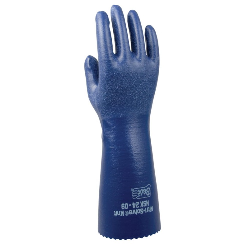 Rękawice-bawełniane-z-pełną-podwójną-powłoką-nitrylową-z-szorstkim-wykończeniem-odporne-chemicznie - SHOWA-NSK24-wierz