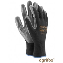 Rękawice-robocze-wykonane-z-dzianiny-poliestrowej-powlekane-szarym-nitrylem - OX-NITRICAR