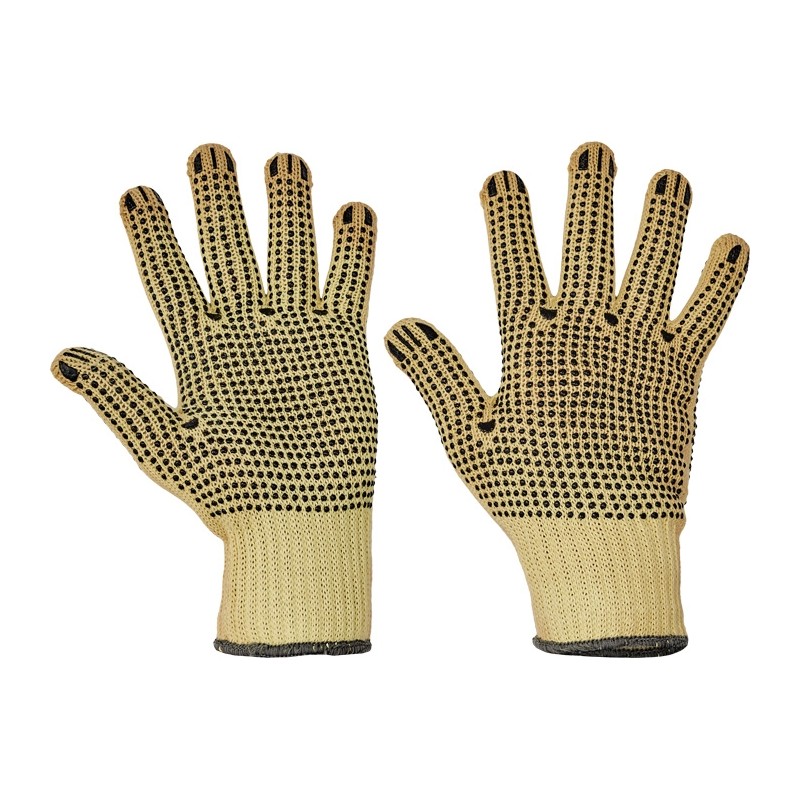 Rękawice-wykonane-z-przędzy-kevlarowej-chronią-przed-przecięciem-nakropione-obustronnie-PVC - CHIFFCHAFF