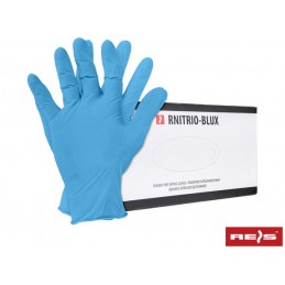 Rękawice-bezpudrowe-nitrylowe-niebieskie - RNITRIO-BLUX