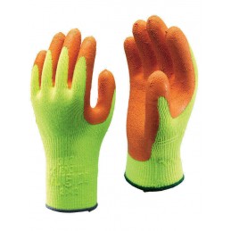 Rękawice-ochronne-fluorescencyjne-powlekane-lateksem - SHOWA-317
