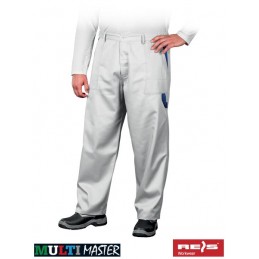 Spodnie-ochronne-do-pasa - MULTI-MASTER-MMSP-biały-niebieski