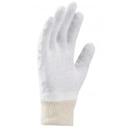 Rękawice-ochronne-bawełniane-białe-ściągacz - ARDON-COREY