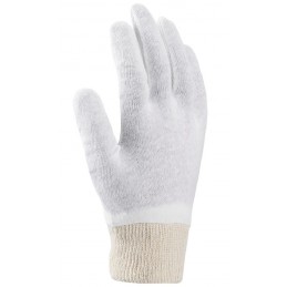 Rękawice-robocze-bawełniane-białe-zakończone-ściągaczem - ARDON-COREY