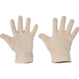 Rękawice-wykonane-z-czesanej-bawełnianej-dzianiny-szyte-fason-fourchette-bez-mankietu - PIPIT