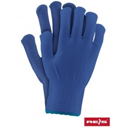 Rękawice-robocze-wykonane-z-przędzy-nylonowej - RPOLY-niebieski